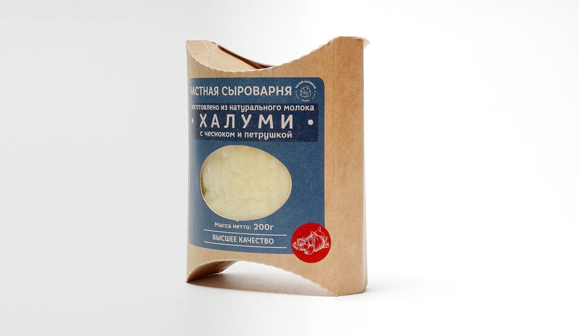 Халуми мягкий с чесноком и петрушкой | PRIVATECHEESE